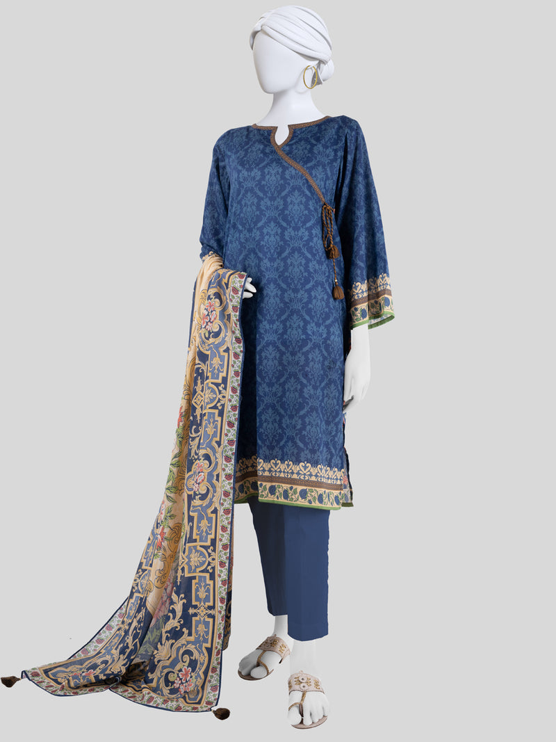 Lawn  Printed 3 Piece Unstitched Suit | PLU-24-1253