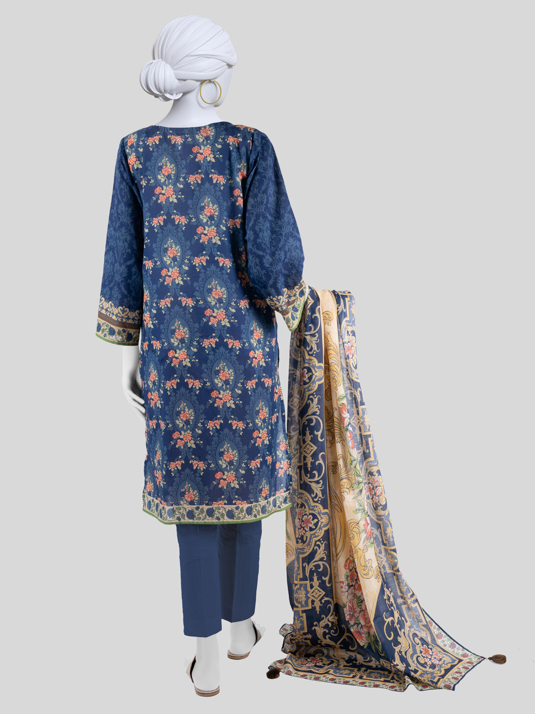 Lawn  Printed 3 Piece Unstitched Suit | PLU-24-1253