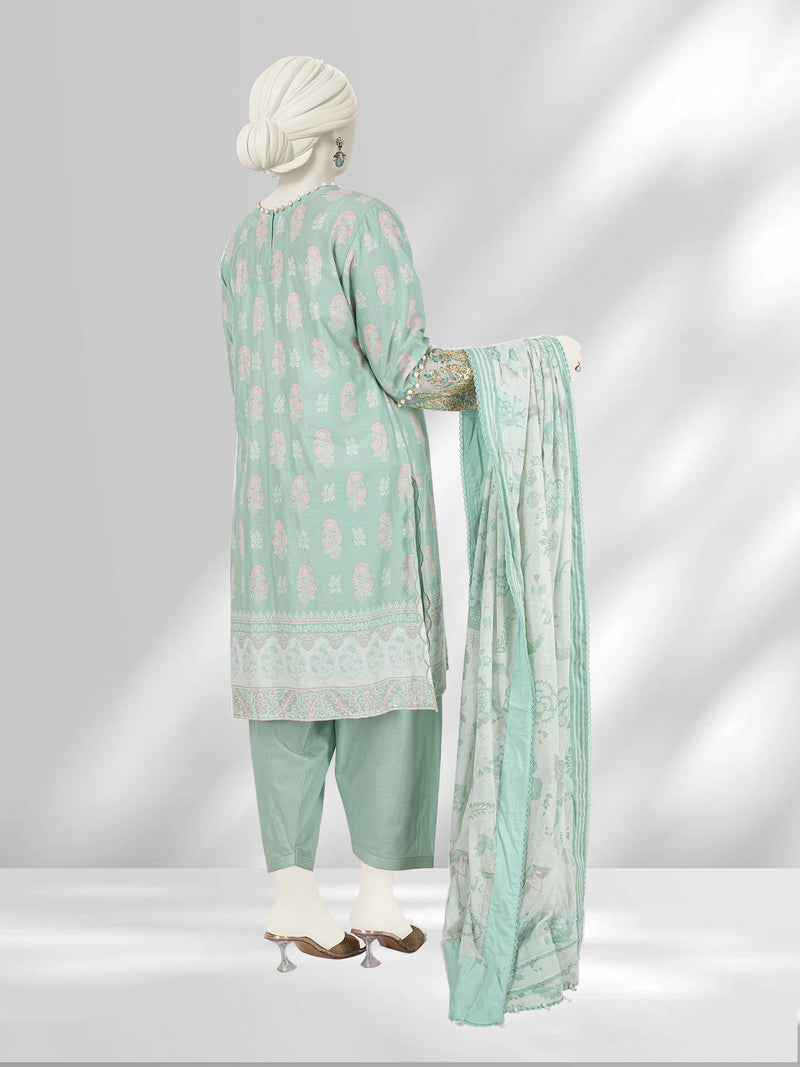 Lawn Embroidered 3 Piece Unstitched | PLU-24-1269-A