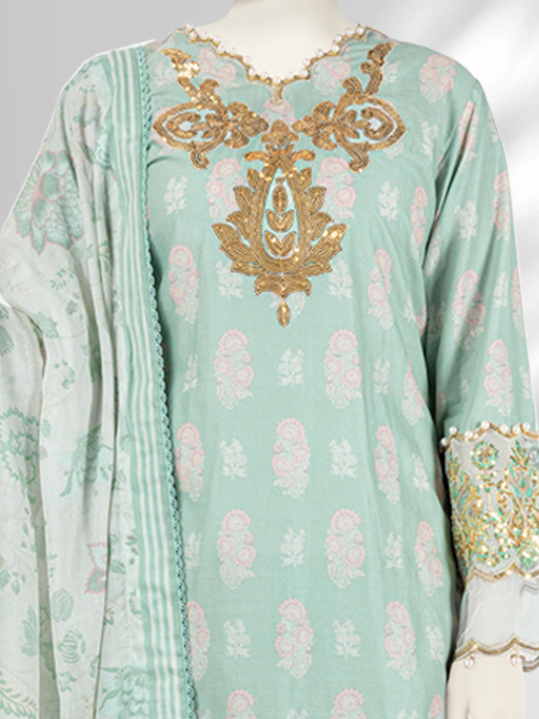 Lawn Embroidered 3 Piece Unstitched | PLU-24-1269-A