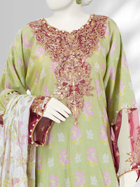 Lawn Embroidered 3 Piece Unstitched | PLU-24-1269-B