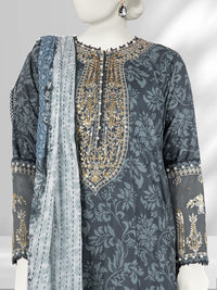 Lawn Embroidered 3 Piece Unstitched | PLU-24-1270-A