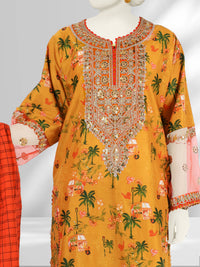 Lawn Embroidered 3 Piece Unstitched | PLU-24-1271-A