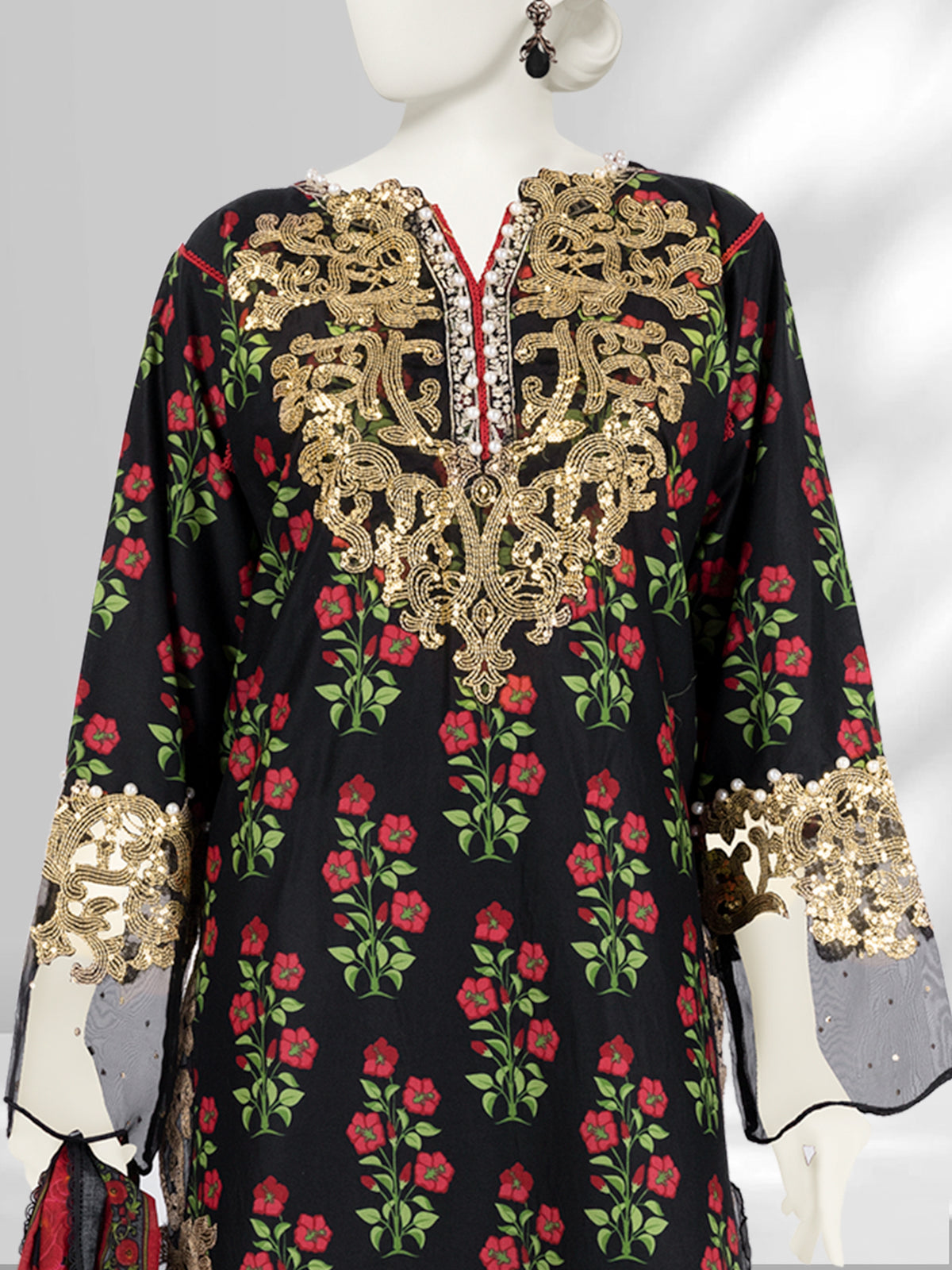 Lawn Embroidered 3 Piece Unstitched | PLU-24-1275-B