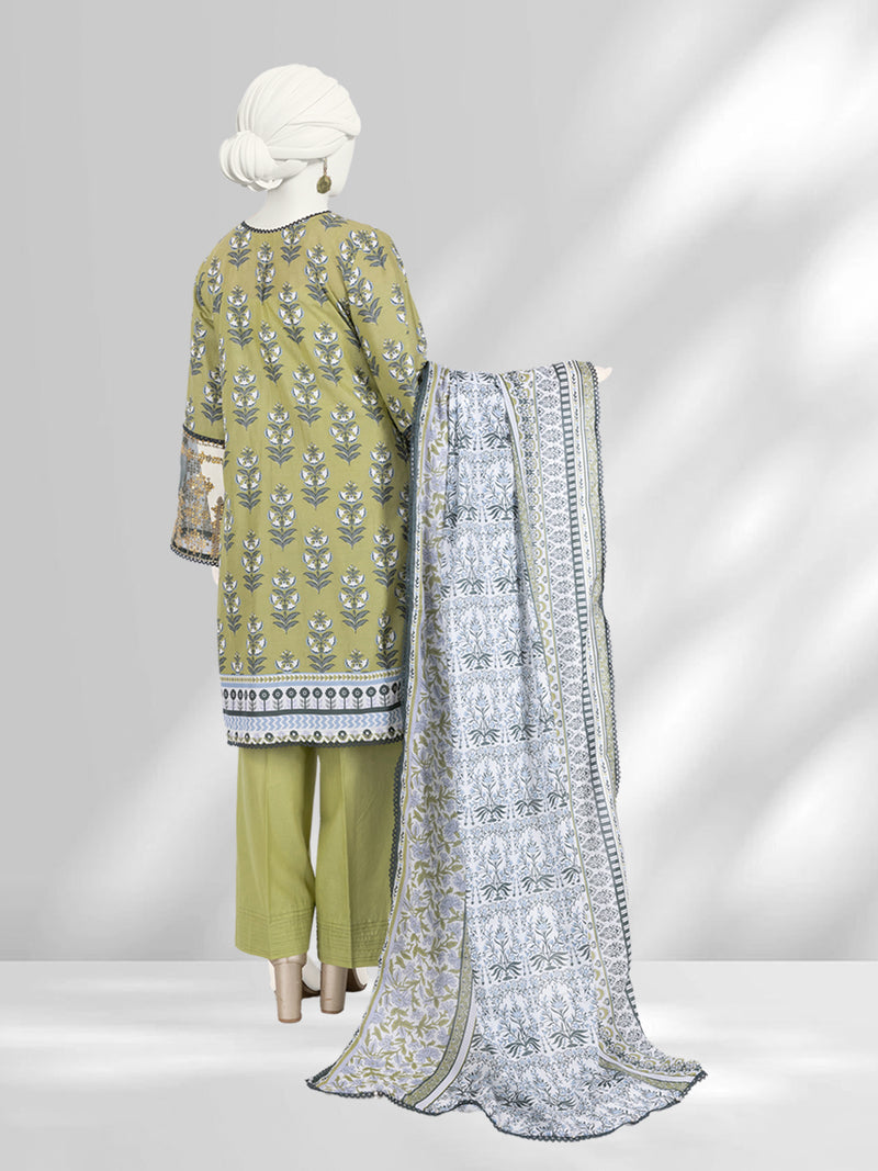 Lawn Embroidered 3 Piece Unstitched | PLU-24-1277-A