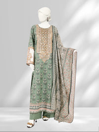 Lawn Embroidered 3 Piece Unstitched | PLU-24-1277-B