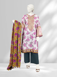 Lawn Embroidered 3 Piece Unstitched | PLU-24-1278-A