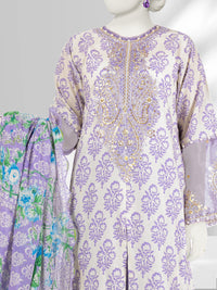 Lawn Embroidered 3 Piece Unstitched | PLU-24-1280-A