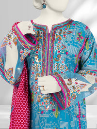 Lawn Embroidered 3 Piece Unstitched | PLU-24-1282-B