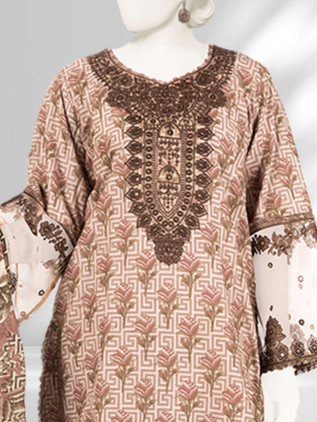 Lawn Embroidered 3 Piece Unstitched | PLU-24-1287-A