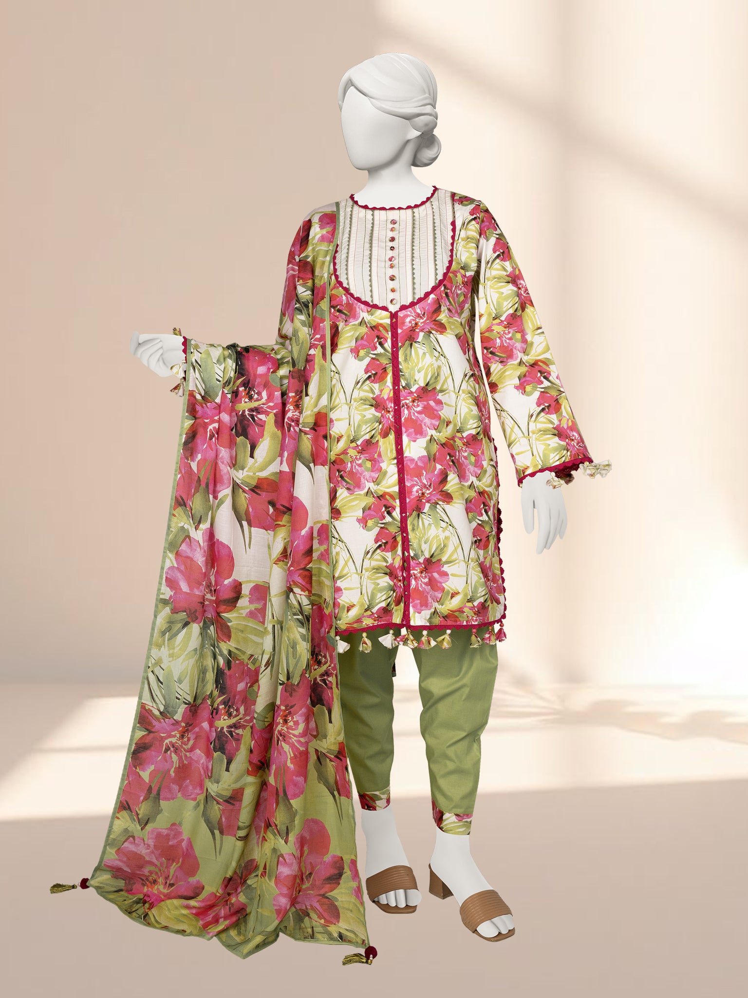 Lawn Printed 3 Piece Unstitched | PLU-24-1295
