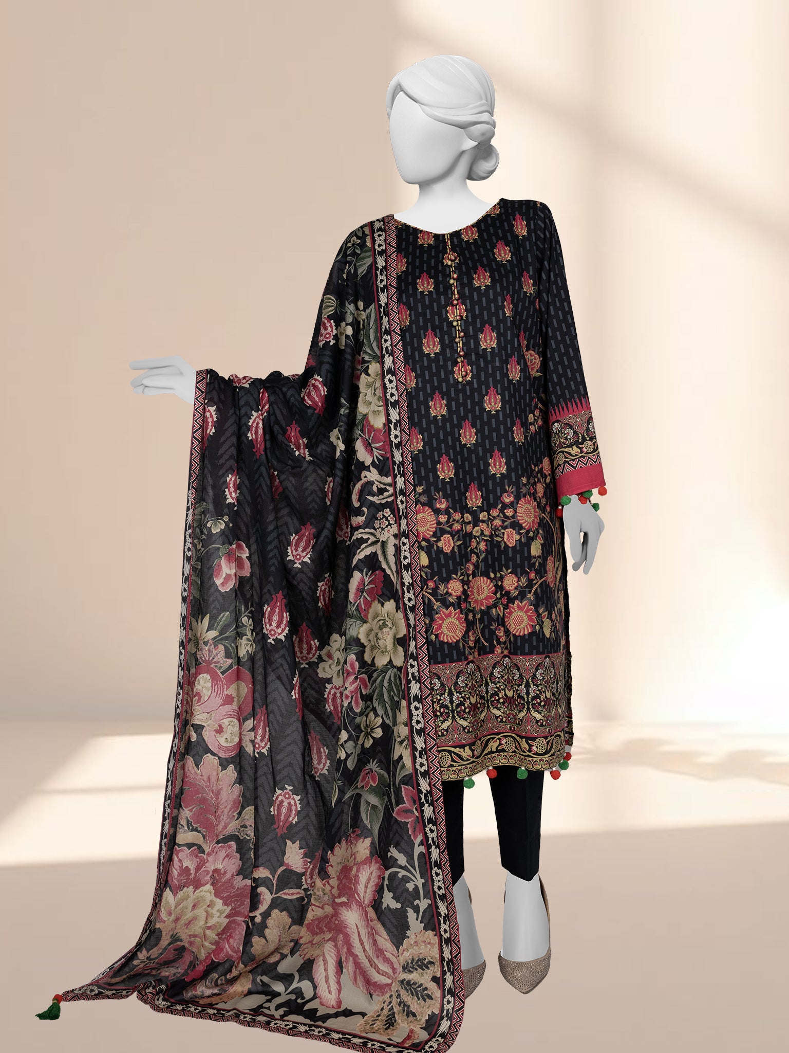 Lawn Printed 3 Piece Unstitched | PLU-24-1307