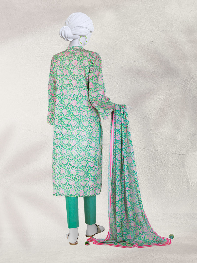 Lawn Printed 3 Piece Unstitched Suit | PLU-24-1310