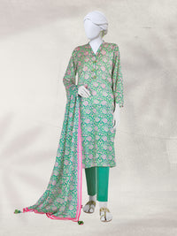 Lawn Printed 3 Piece Unstitched Suit | PLU-24-1310