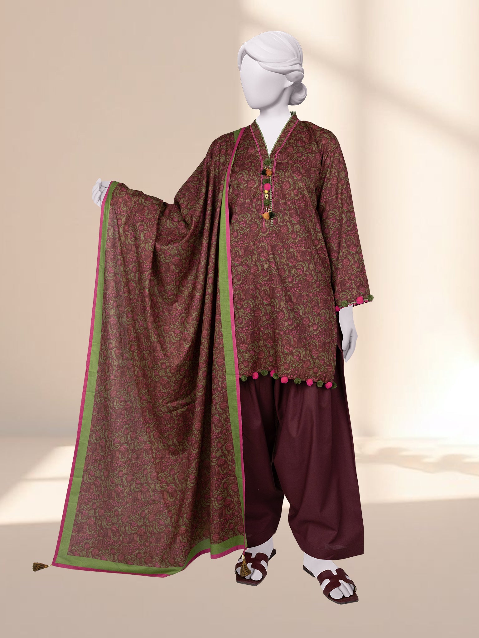 Lawn Printed 3 Piece Unstitched | PLU-24-1311