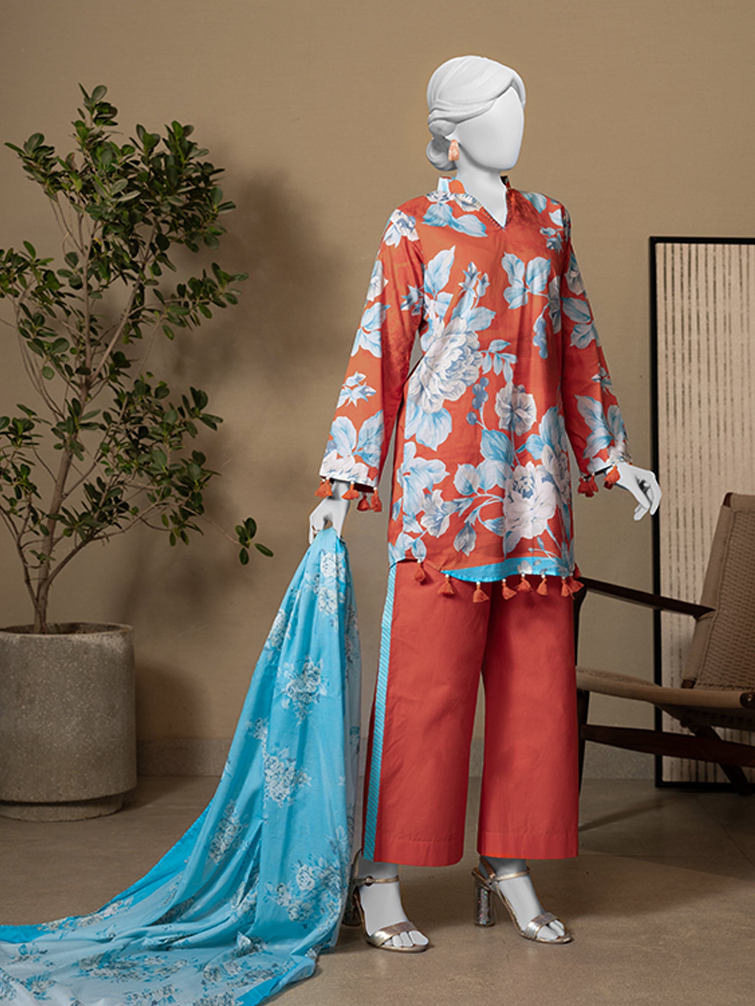 Lawn Printed 3 Piece Unstitched | PLU-24-1318
