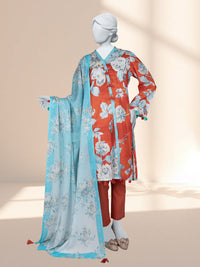 Lawn Printed 3 Piece Unstitched | PLU-24-1318
