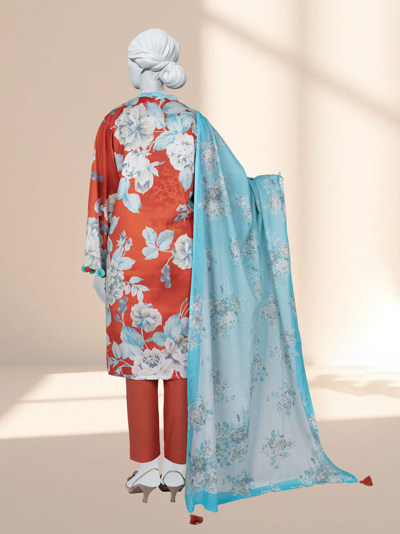 Lawn Printed 3 Piece Unstitched | PLU-24-1318