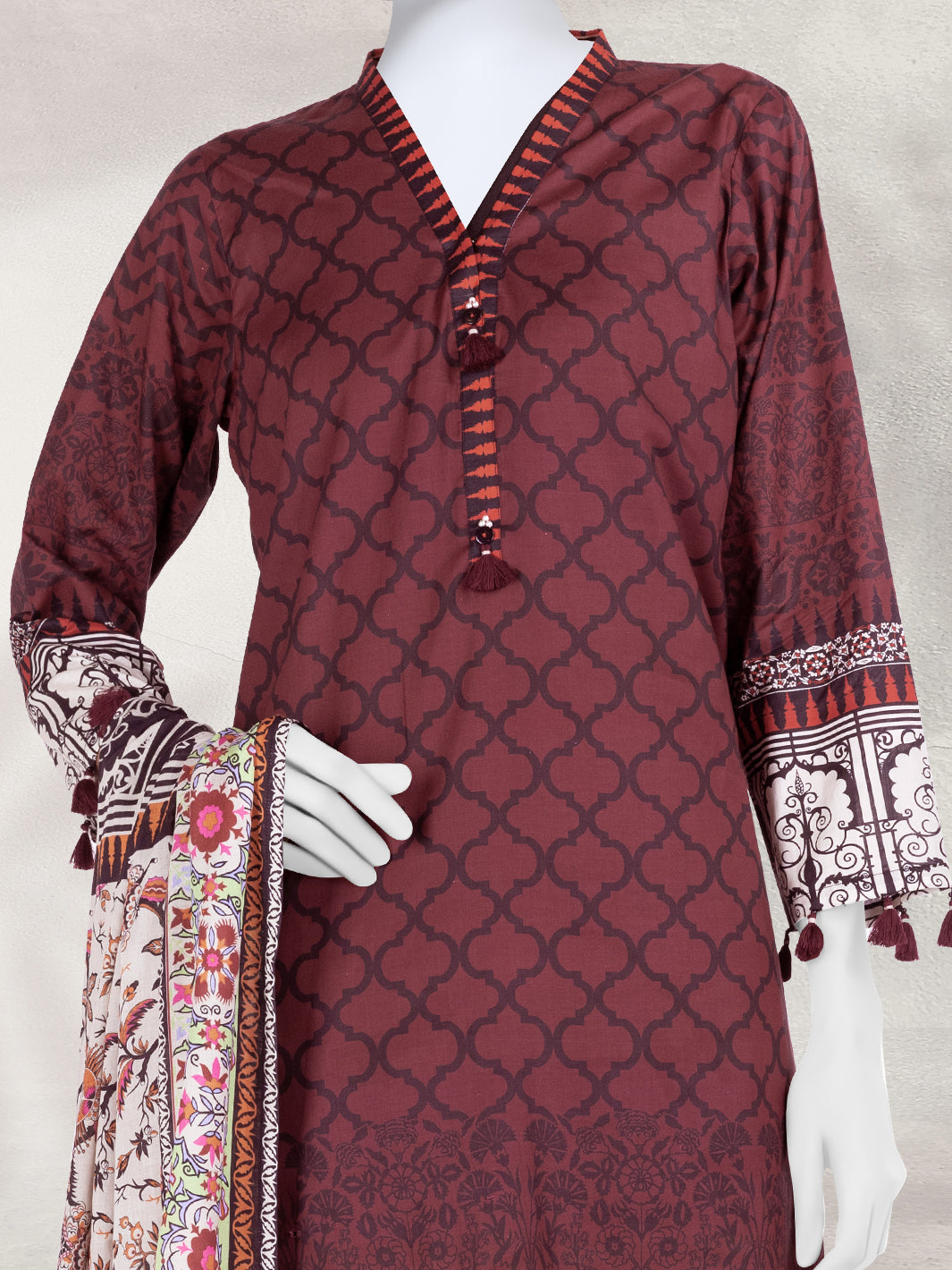 Lawn Printed 3 Piece Unstitched Suit | PLU-24-1327