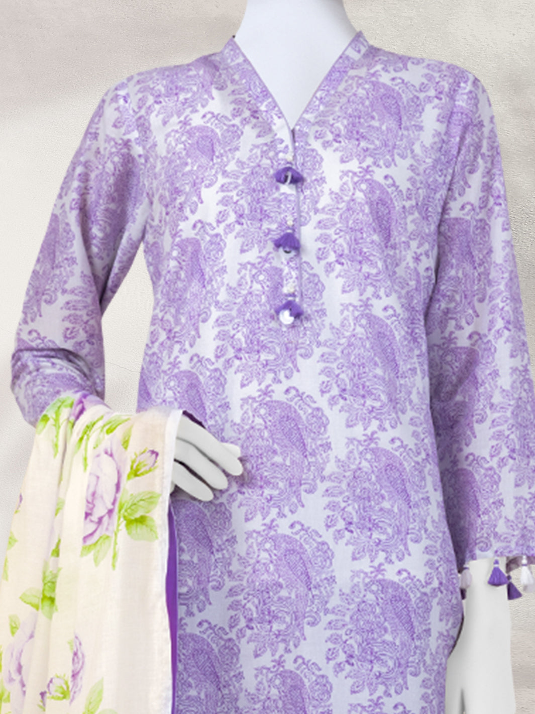 Lawn  Printed 3 Piece Unstitched Suit | PLU-24-1332