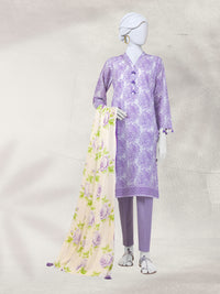 Lawn  Printed 3 Piece Unstitched Suit | PLU-24-1332