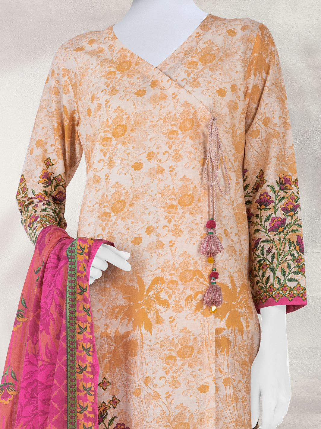 Lawn Printed 3 Piece Unstitched Suit | PLU-24-1488