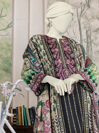 Multicolor Lawn Embroidered 3 Piece Stitched Suit | PLS-24-7554