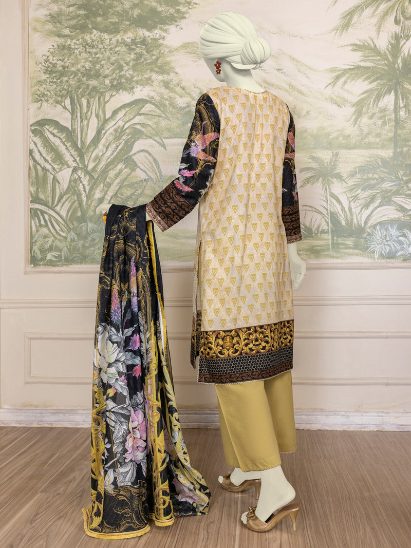 Multicolor Lawn Embroidered 3 Piece Unstitched Suit | PLU-24-1537