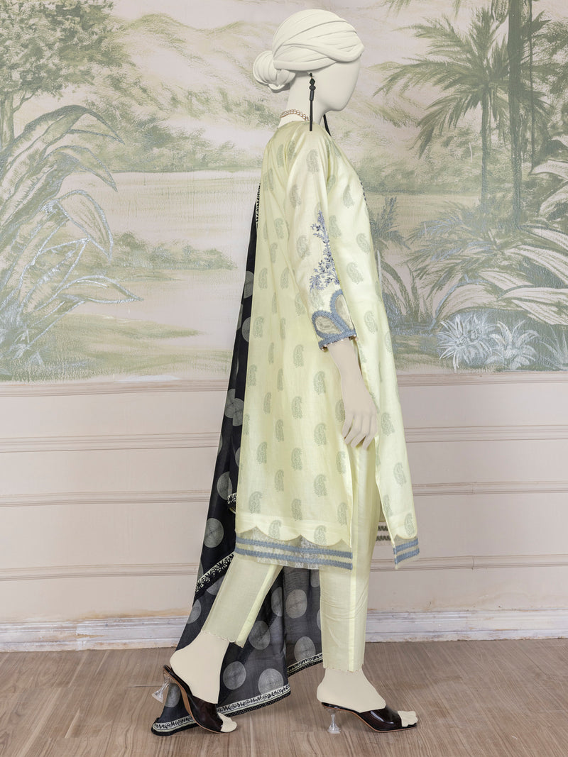 Multicolor Lawn Embroidered 3 Piece Unstitched Suit | PLU-24-1550