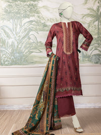 Multicolor Lawn Embroidered 3 Piece Unstitched Suit | PLU-24-1557