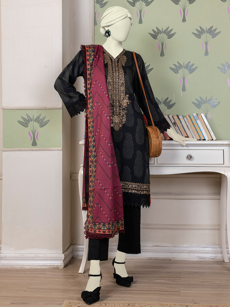 Multicolor Lawn Embroidered 3 Piece Unstitched Suit | PLU-24-1591