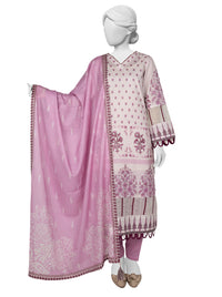 Lawn Printed 3 Piece Unstitched | PLU-24-1077