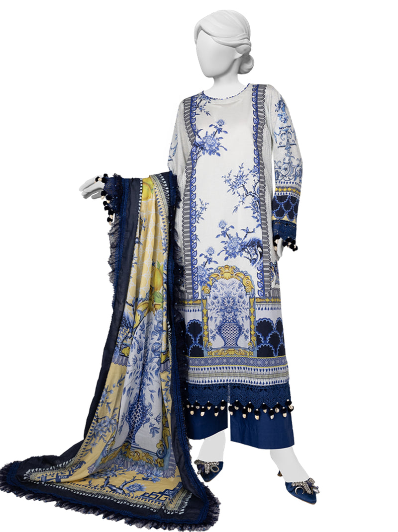 Lawn Printed 3 Piece Unstitched | PLU-24-1300