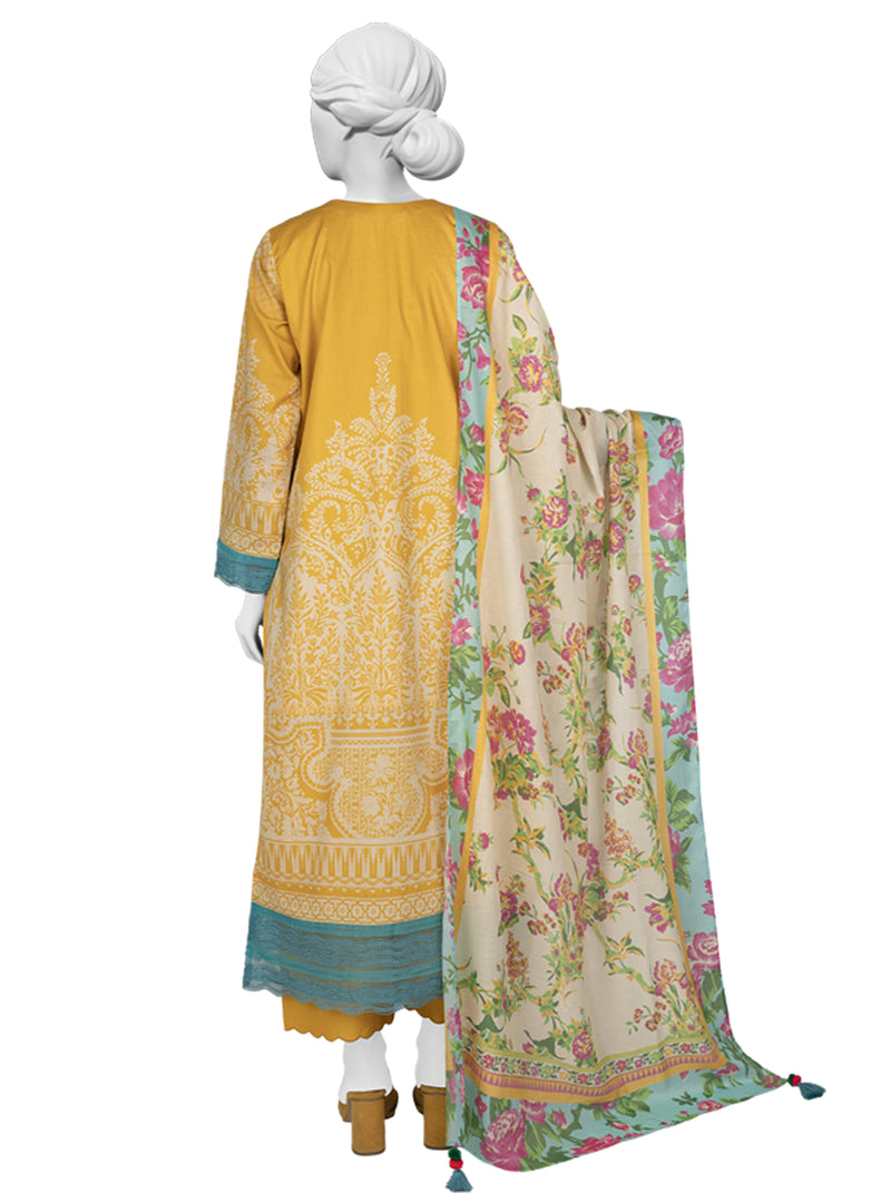 Lawn Printed 3 Piece Unstitched | PLU-24-1303