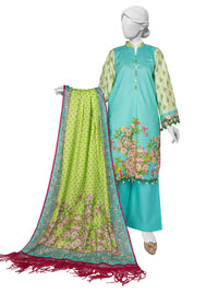 Lawn Printed 3 Piece Unstitched | PLU-24-1487