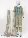 Lawn Embroidered 3 Piece Unstitched | PLUE-25-1058