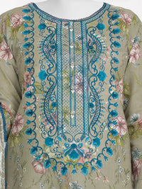 Lawn Embroidered 3 Piece Unstitched | PLUE-25-1058