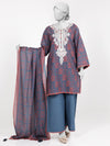 Lawn Embroidered 3 Piece Unstitched | PLUE-25-1129