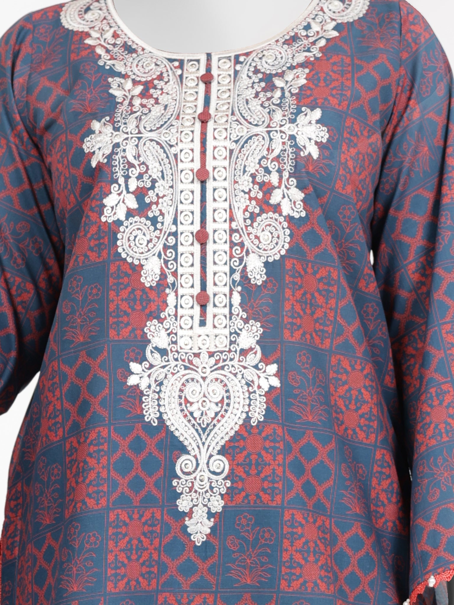 Lawn Embroidered 3 Piece Unstitched | PLUE-25-1129