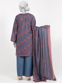 Lawn Embroidered 3 Piece Unstitched | PLUE-25-1129