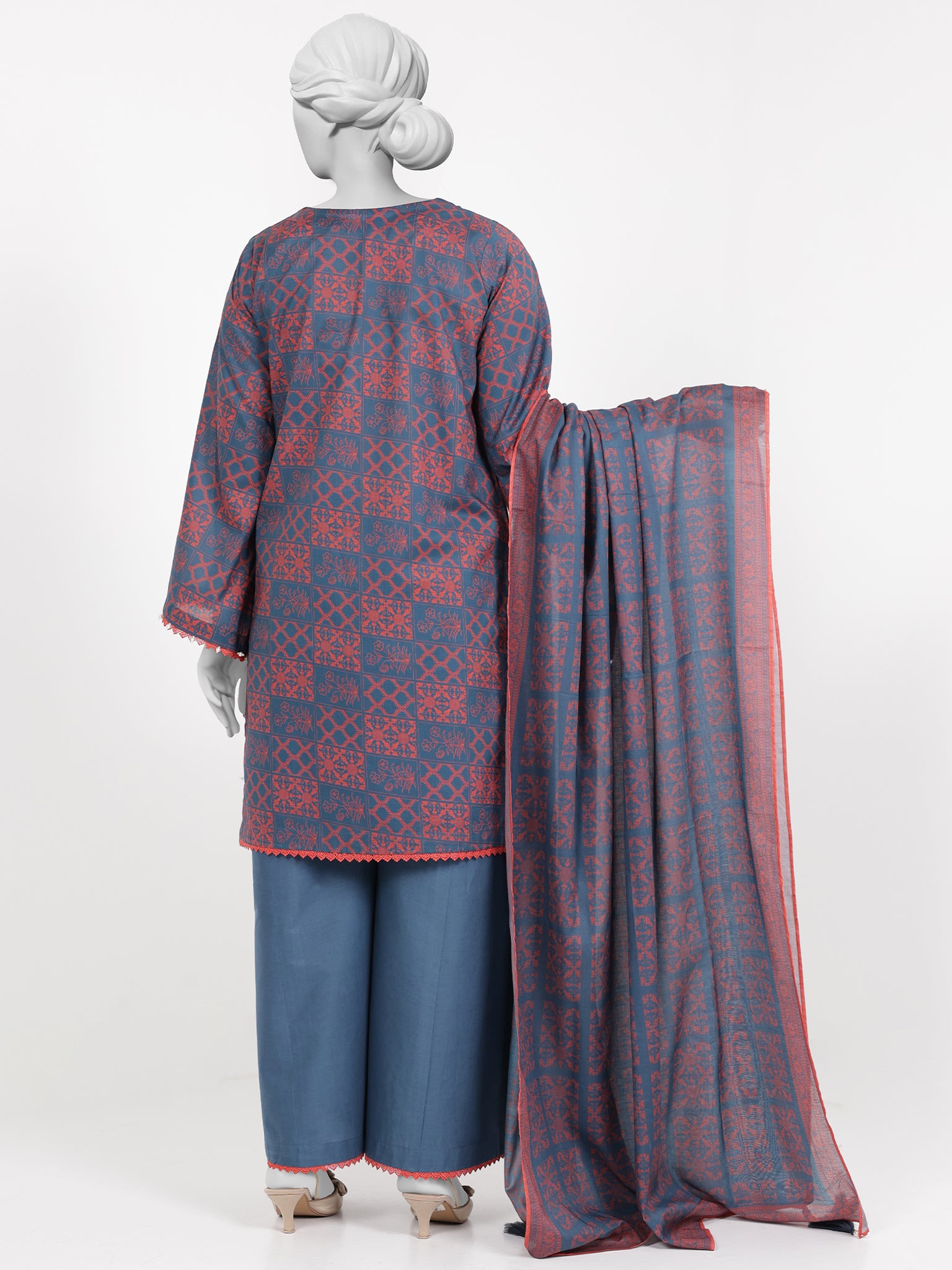 Lawn Embroidered 3 Piece Unstitched | PLUE-25-1129