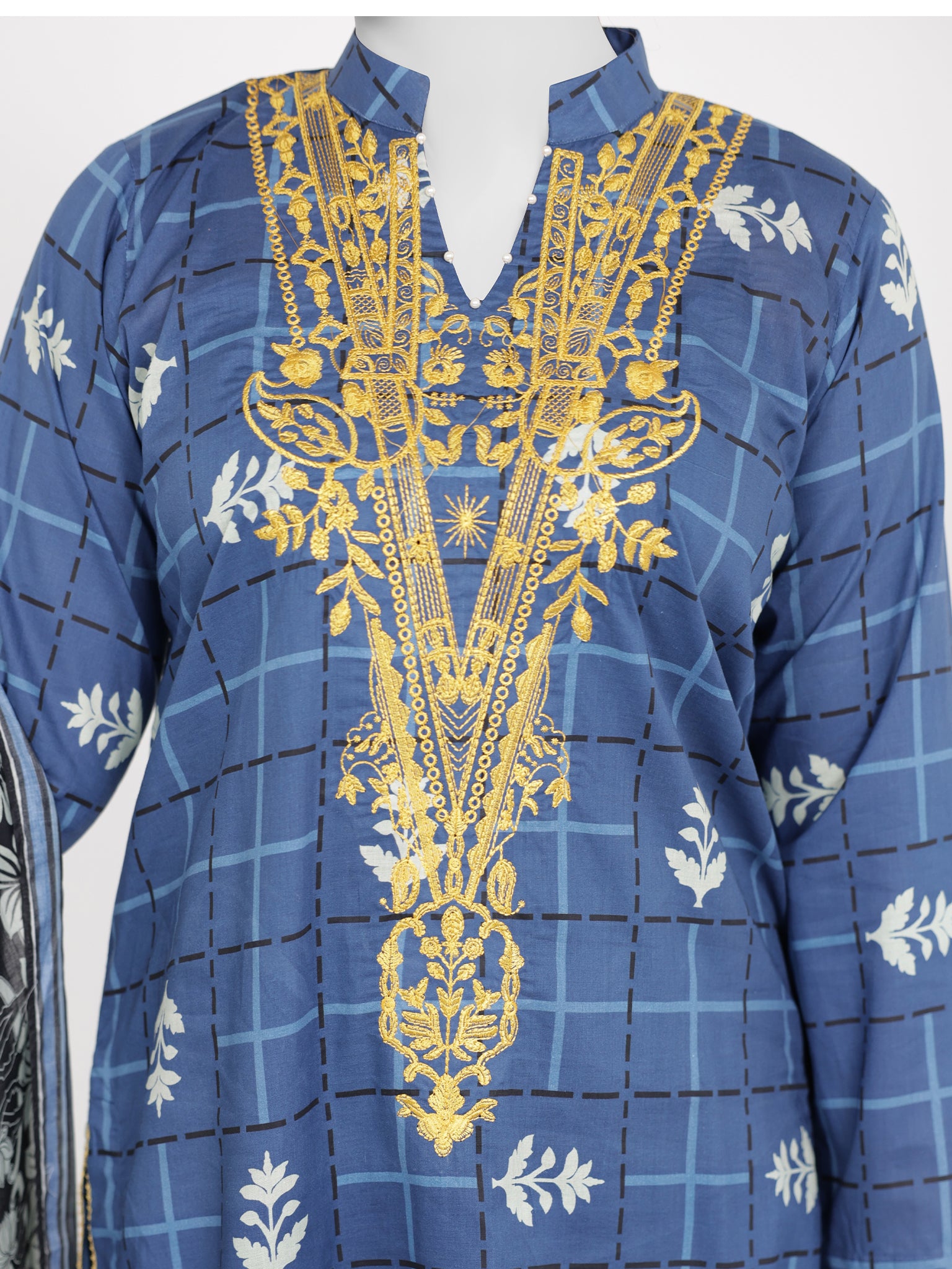 Lawn Embroidered 3 Piece Unstitched | PLUE-25-1508