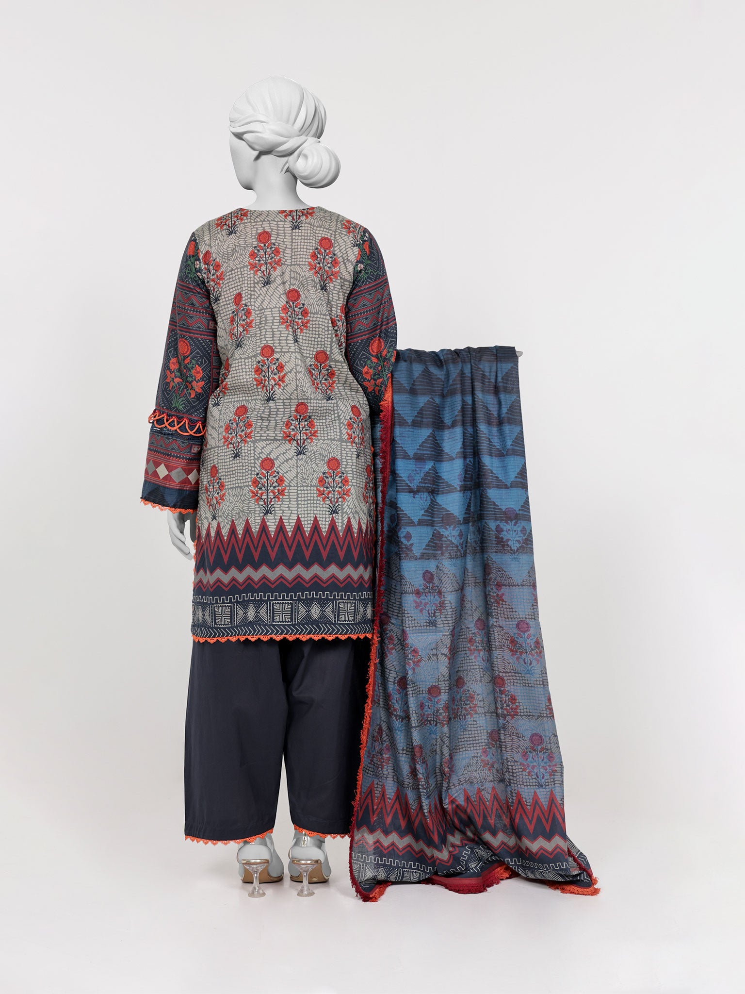 Lawn Embroidered 3 Piece Unstitched | PLUE-25-1514