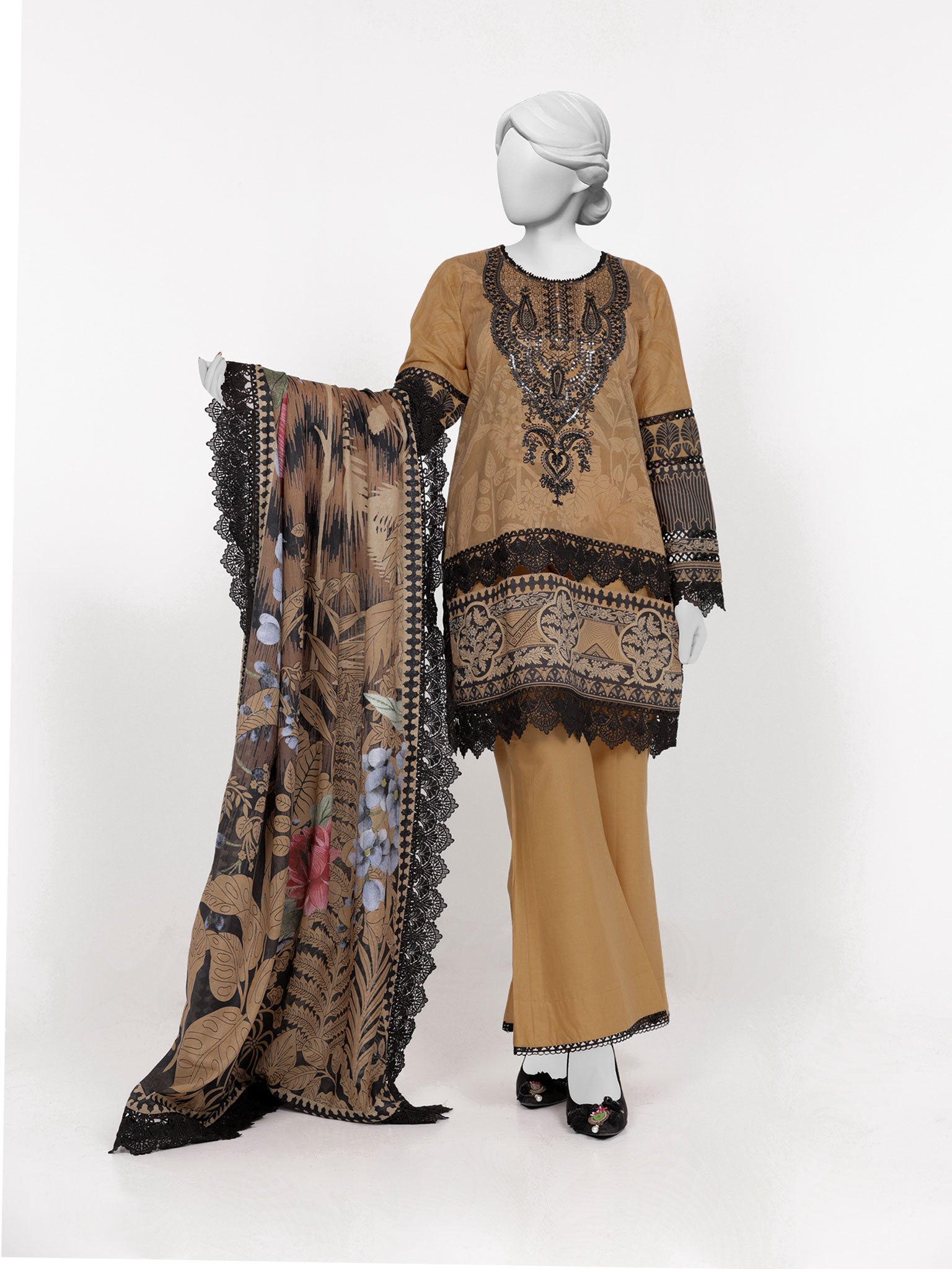 Lawn Embroidered 3 Piece Unstitched | PLUE-25-1581