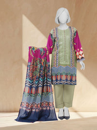 Lawn Embroidered 3 Piece Unstitched | PLUE261011U