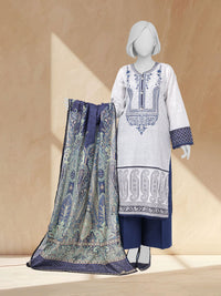 Lawn Embroidered 3 Piece Unstitched | PLUE261516U