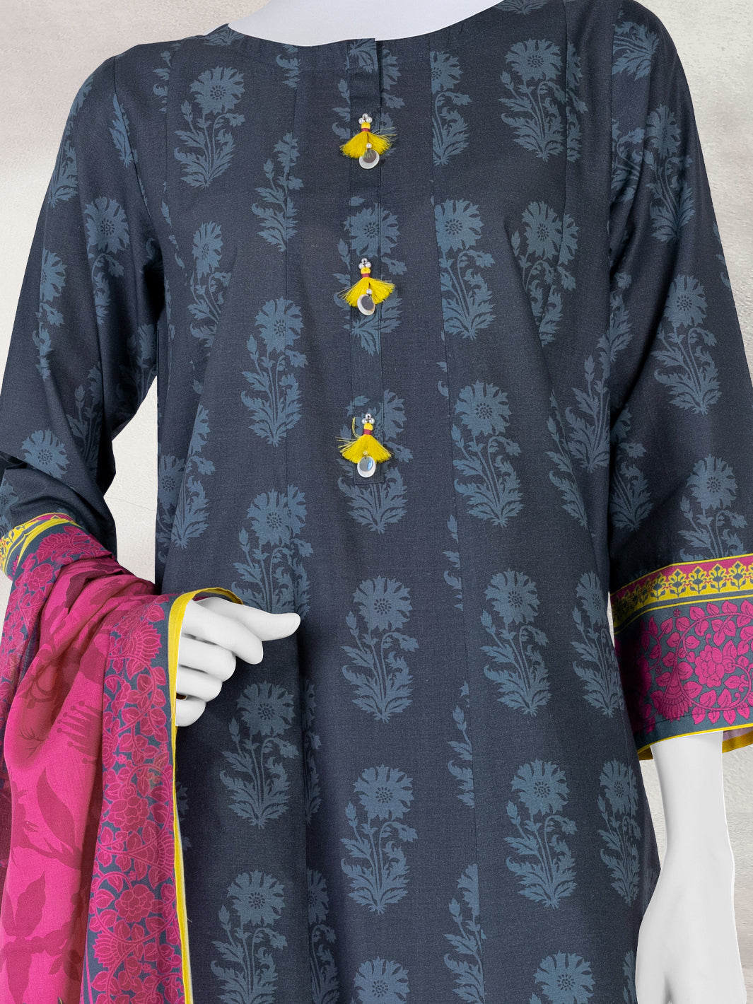 Lawn Printed 3 Piece Unstitched Suit | PLU-24-1493