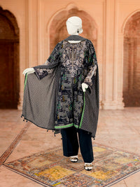 3Pc Stitched Lawn Embroidered Suit | PLS-24-1282A
