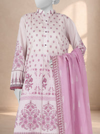 3Pc Stitched Printed Lawn  Suit | PLS251077