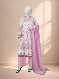 3Pc Stitched Printed Lawn  Suit | PLS251077